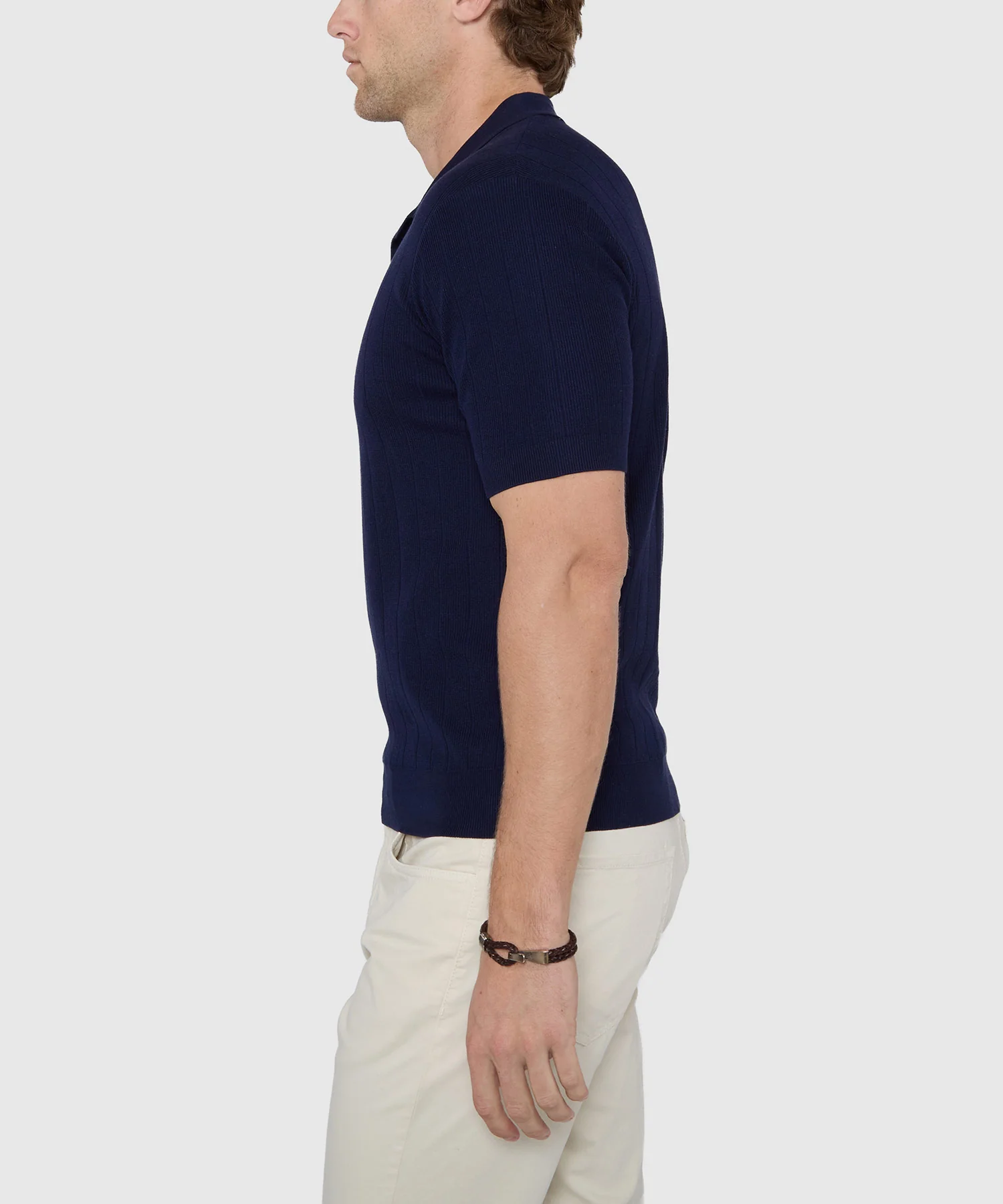 Westport Black Short Sleeve Portofino Johnny Collar Polo - Image 18