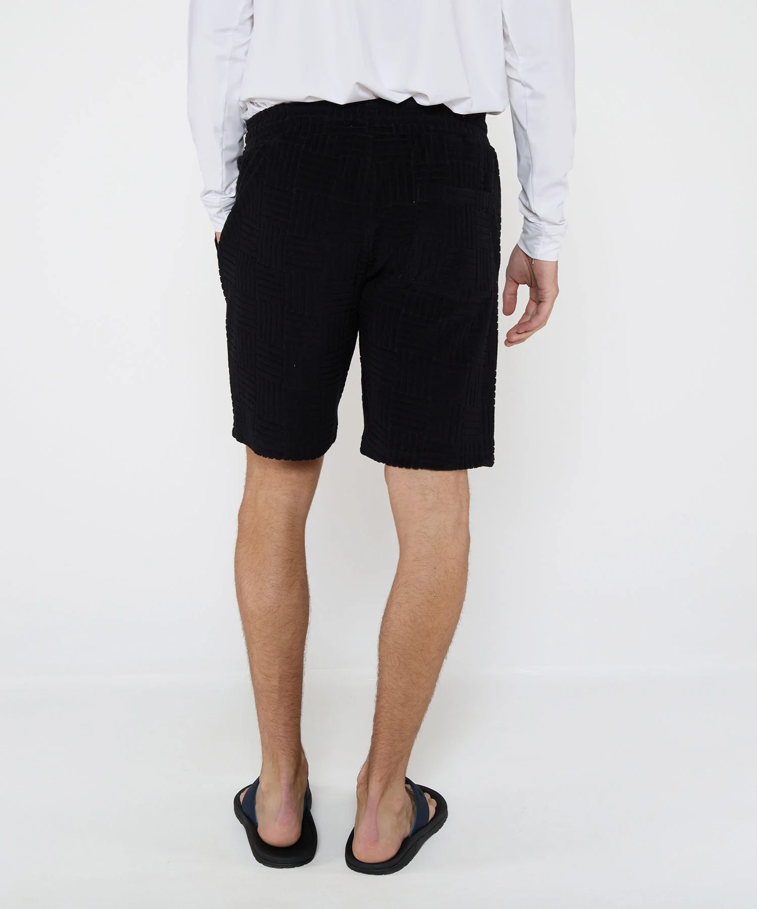 Westport Black Vienna Terry Shorts - Image 5