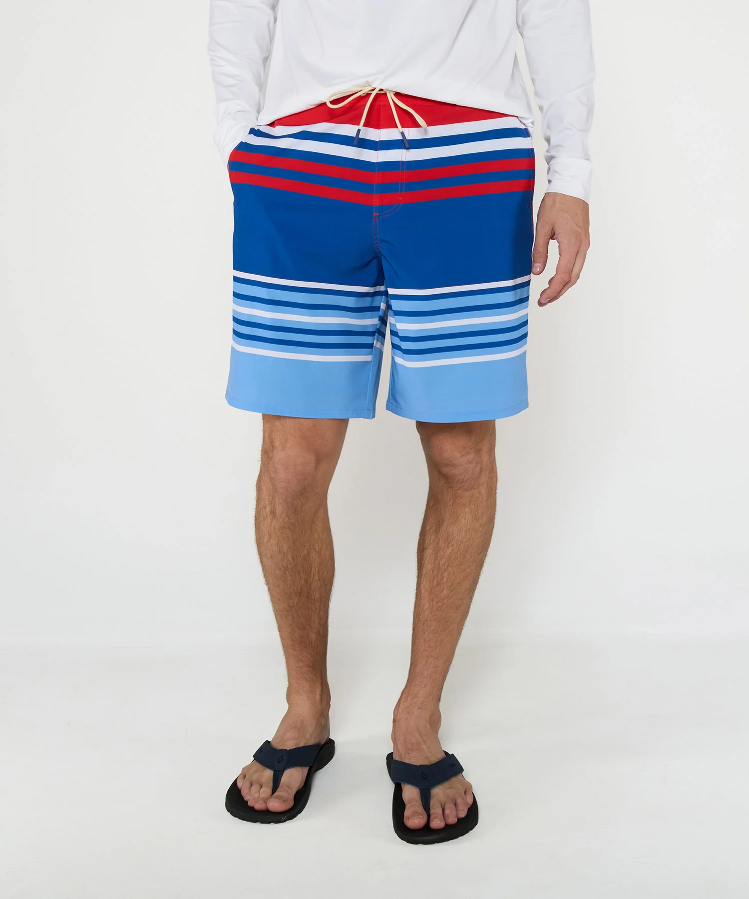 Westport Lifestyle Saybrook Half Elastic Captain Stripe Board Shorts - Image 2