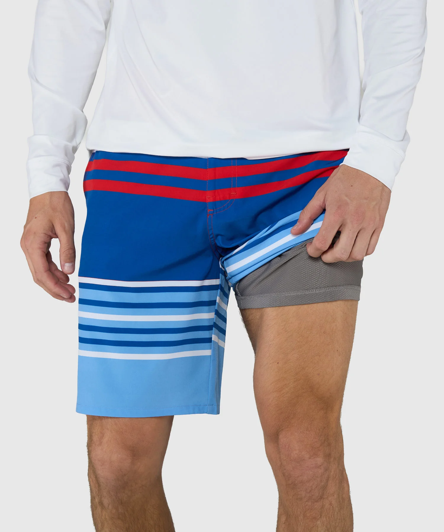 Westport Lifestyle Saybrook Half Elastic Captain Stripe Board Shorts - Image 3