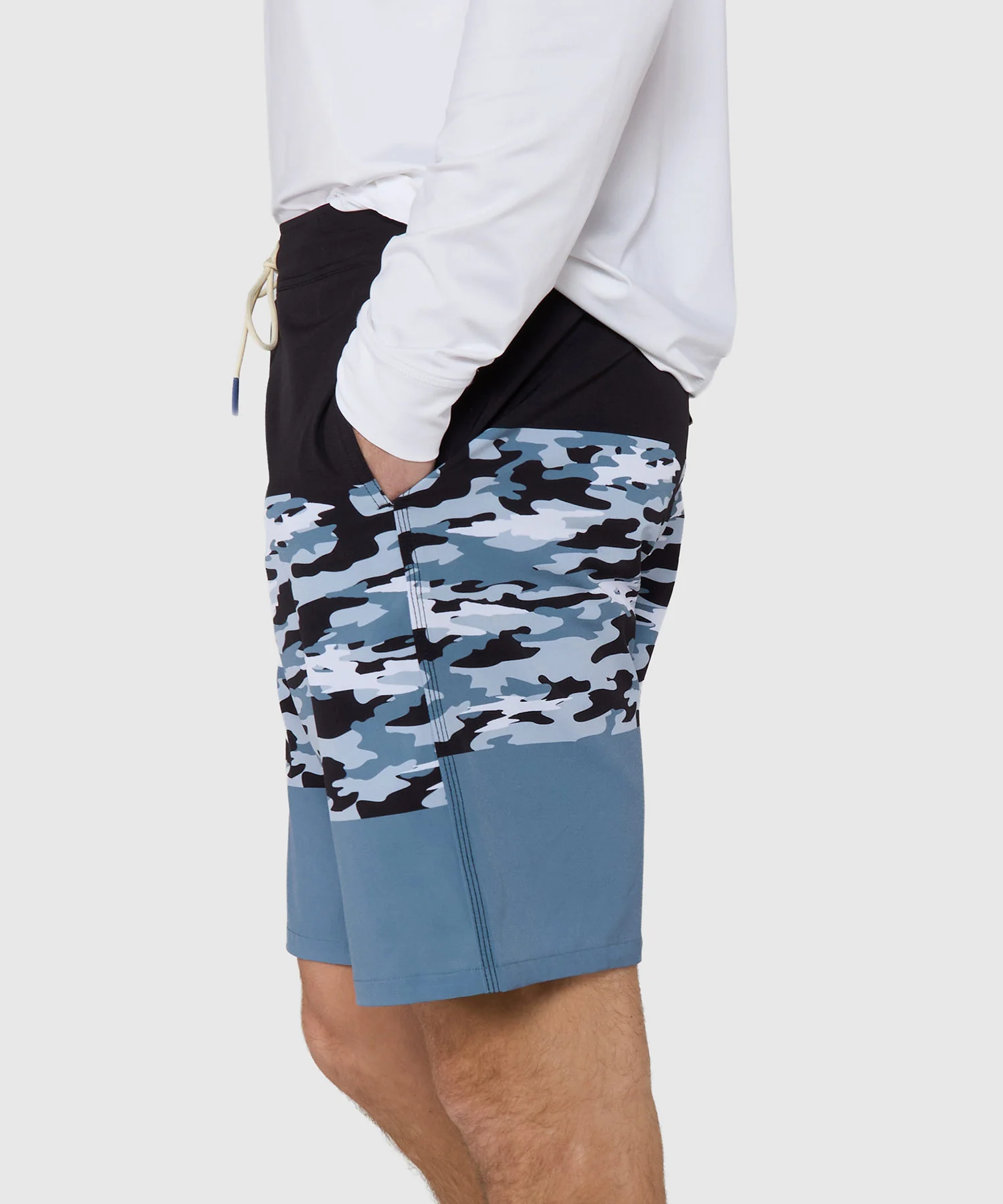 Westport Lifestyle Saybrook Half Elastic Colorblock Board Shorts - Image 5