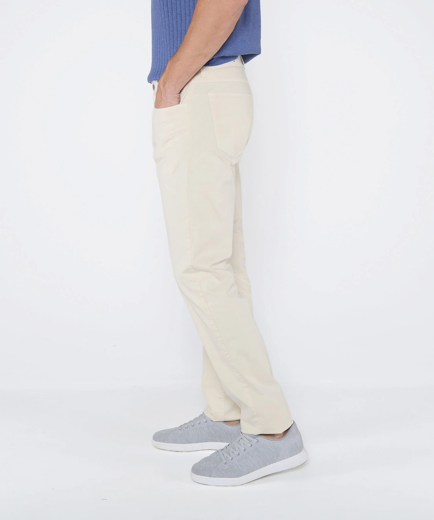Westport Black Garment-Dyed Broken Twill 5-Pocket Pant - Image 3