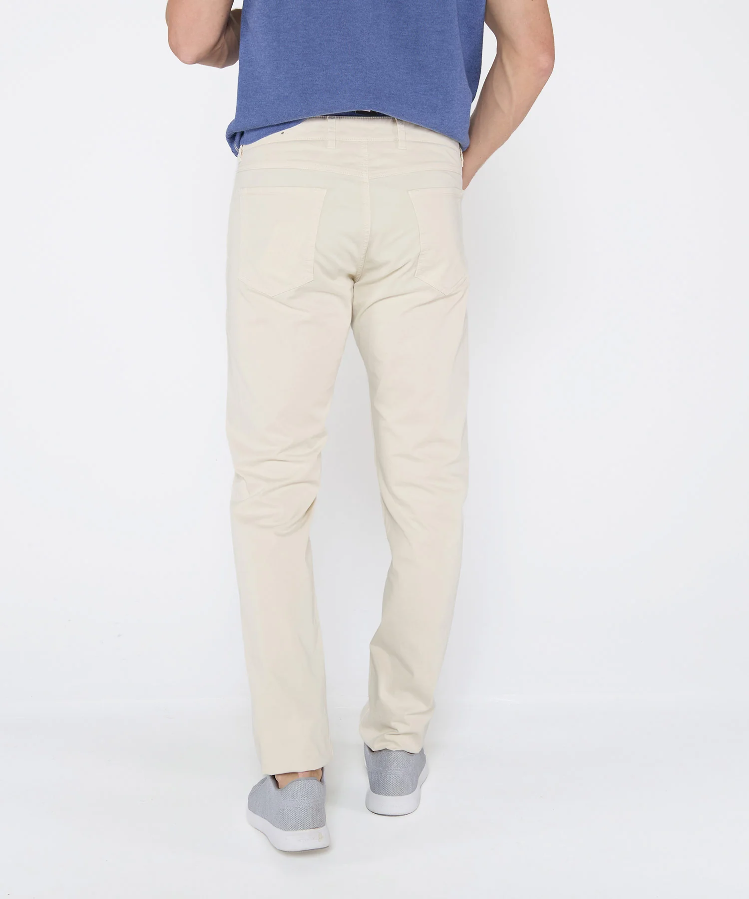 Westport Black Garment-Dyed Broken Twill 5-Pocket Pant - Image 4