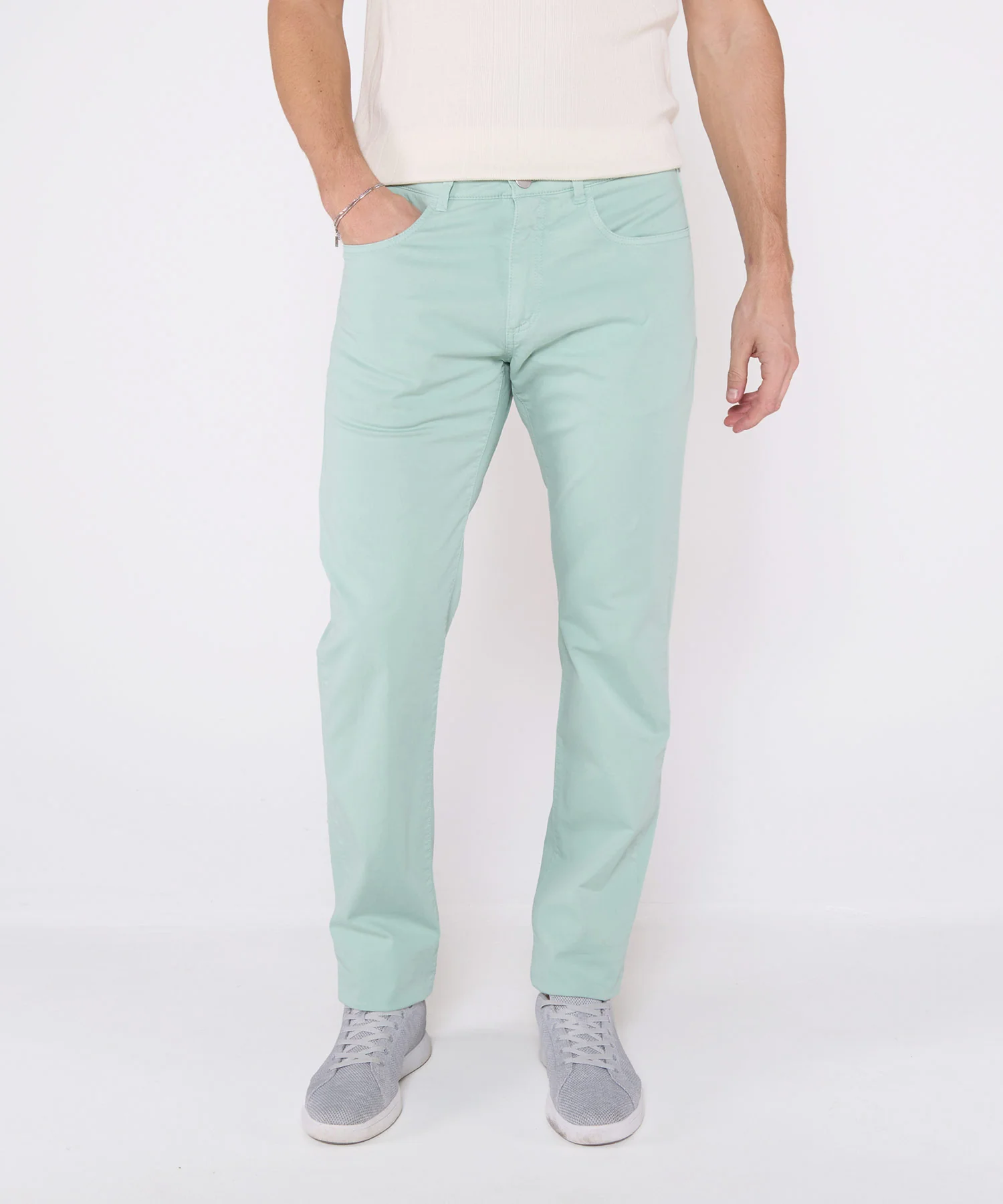 Westport Black Garment-Dyed Broken Twill 5-Pocket Pant - Image 6
