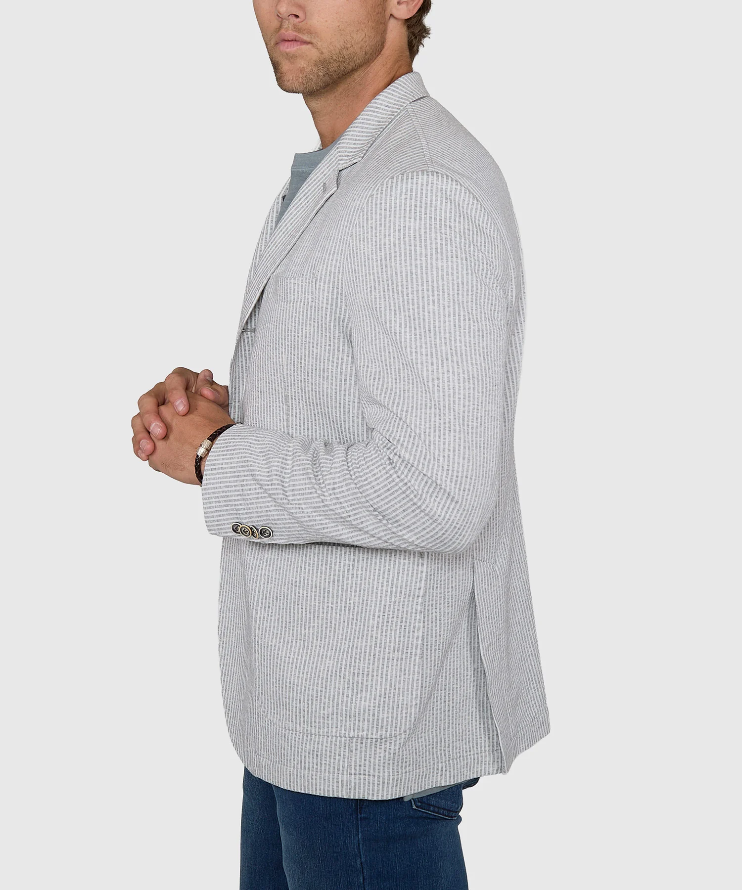 Westport Black Charleston Knit Seersucker Sport Coat - Image 5
