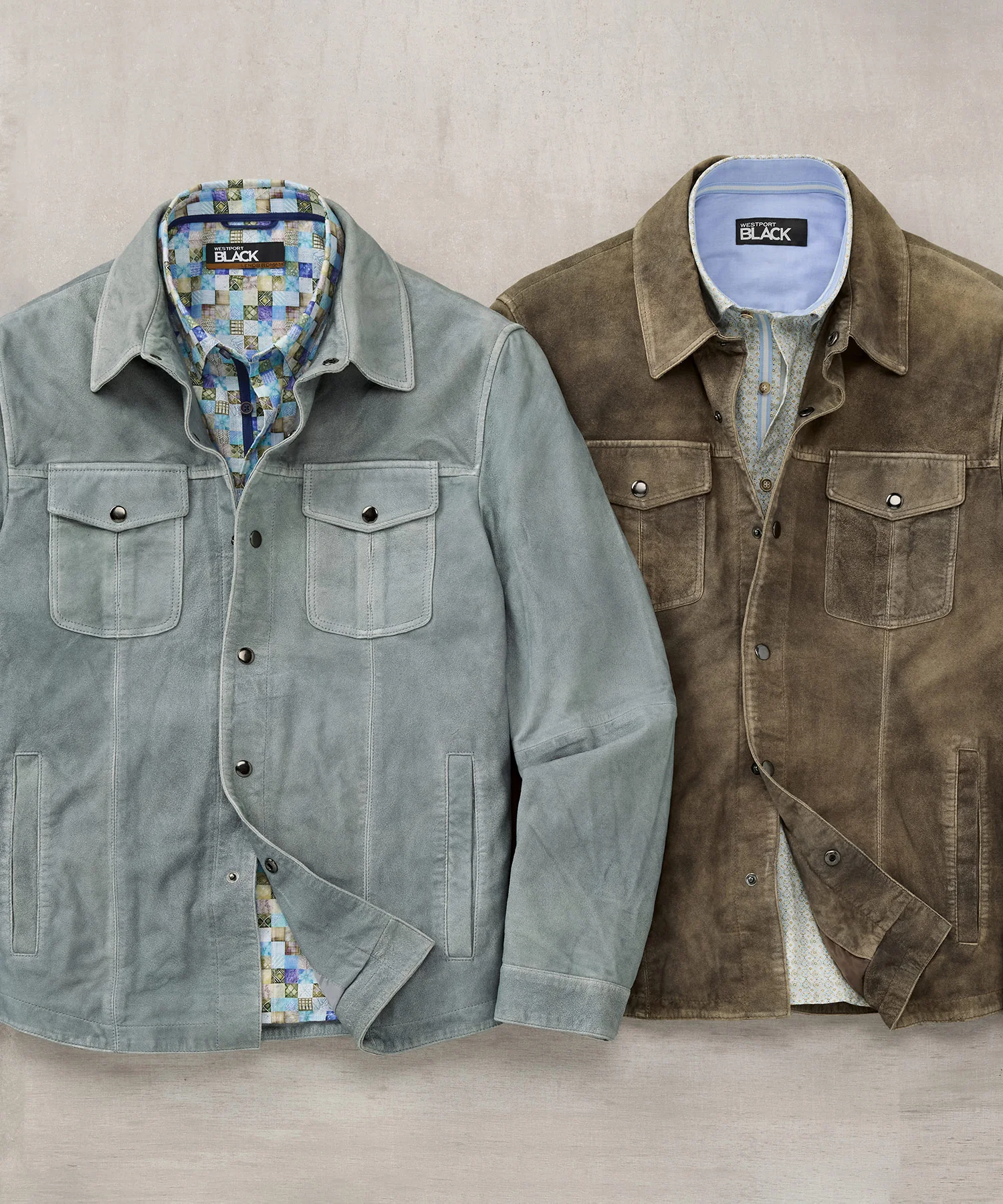 Westport Black Asheville Suede Shirt Jacket - Image 2