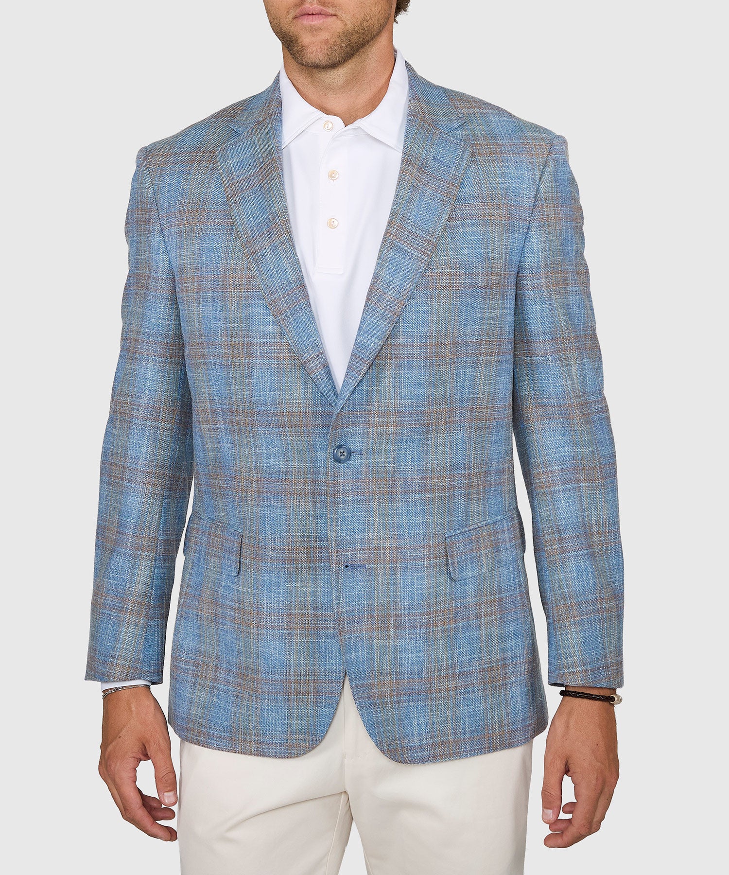 Westport Black Two-Button Side Vent Plaid Sport Coat - Image 5