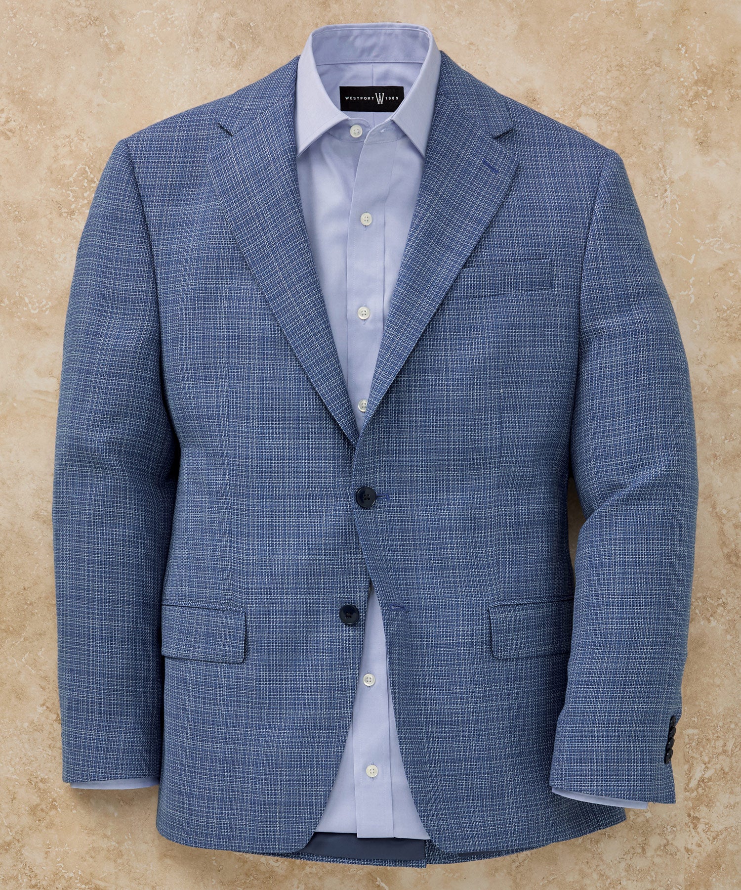 Michael Kors Two-Button Center Vent Plaid Sport Coat - Image 2