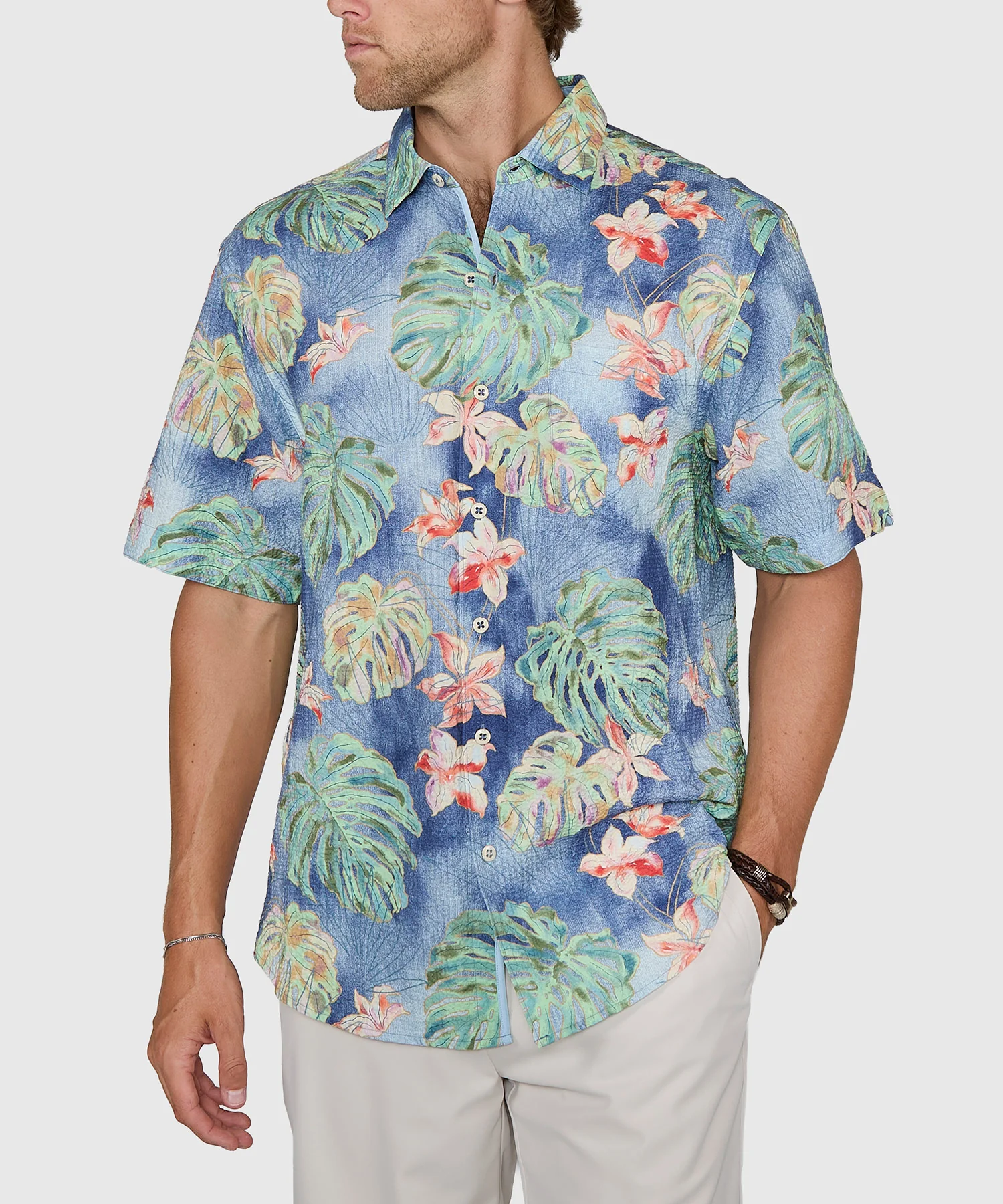 Tommy Bahama Short Sleeve Nova Wave Mira Jungle Sport Shirt - Image 2
