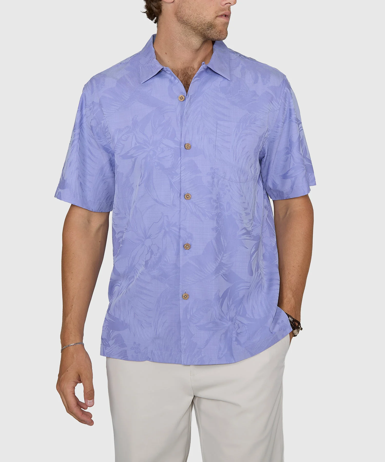 Tommy Bahama Coastal Ease Botanic Loom Camp Shirt - Image 2