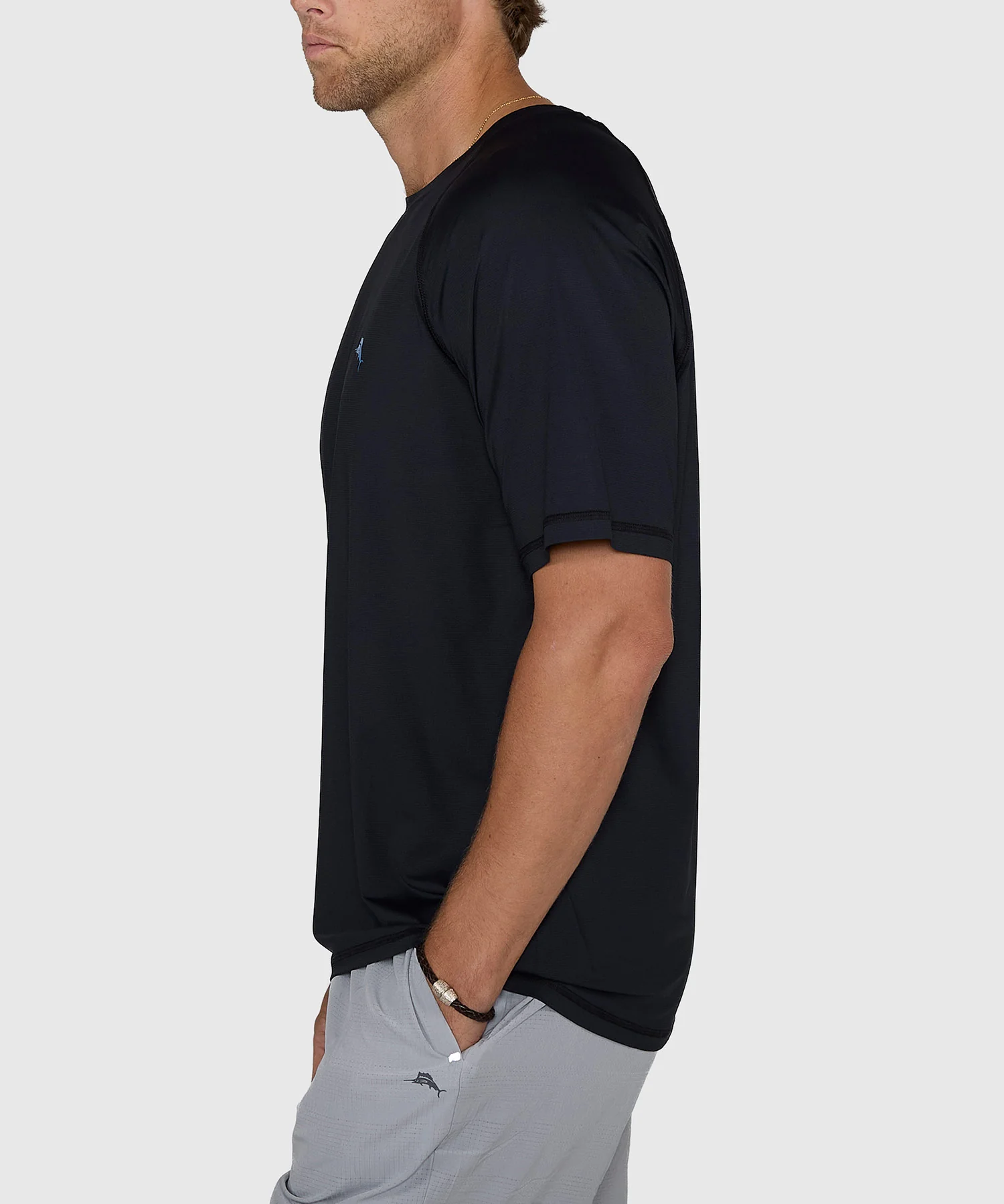 Tommy Bahama Chill Time Bay Short Sleeve Crew Neck Rash Guard T-Shirt - Image 5