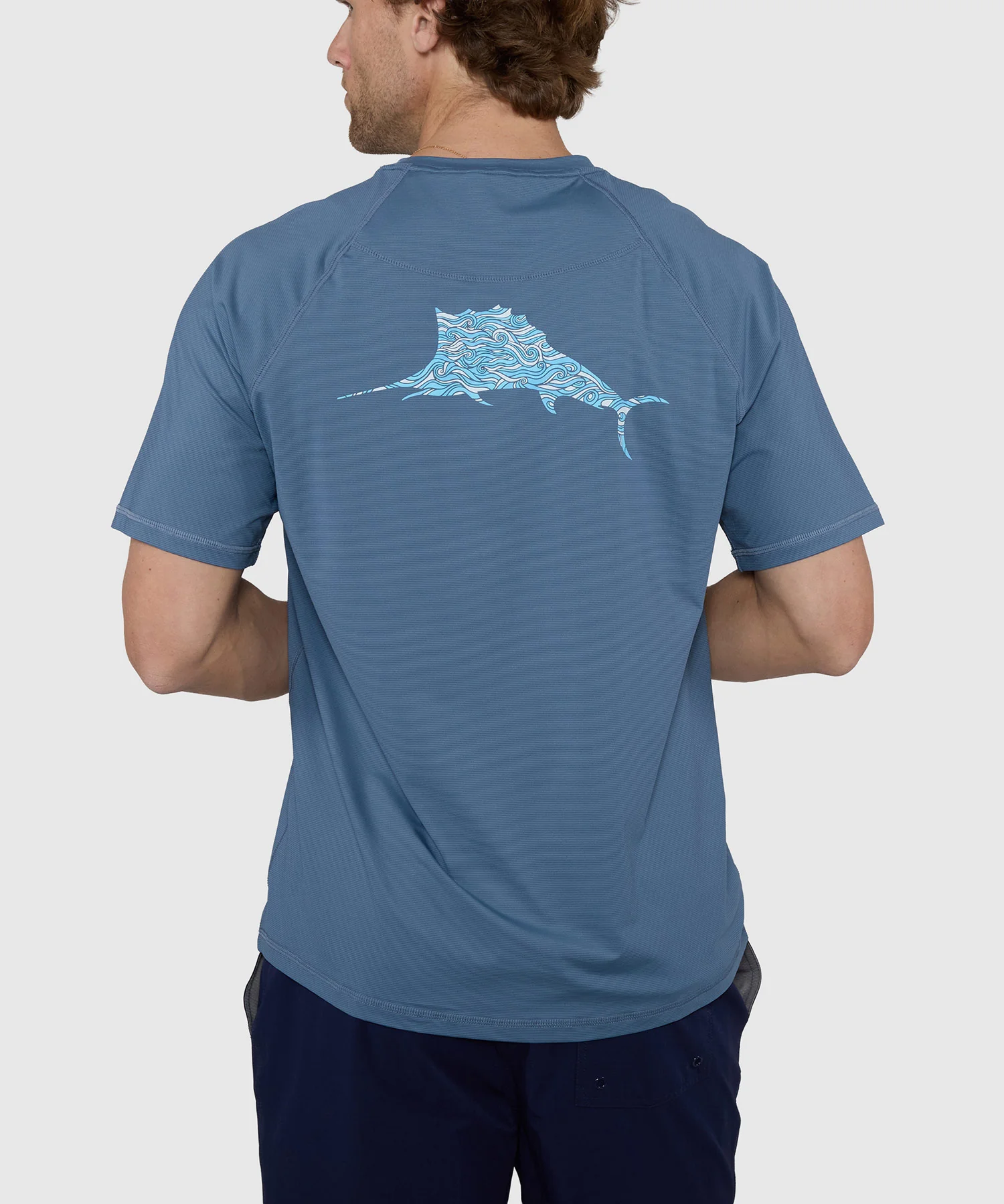 Tommy Bahama Chill Time Bay Short Sleeve Crew Neck Rash Guard T-Shirt - Image 7