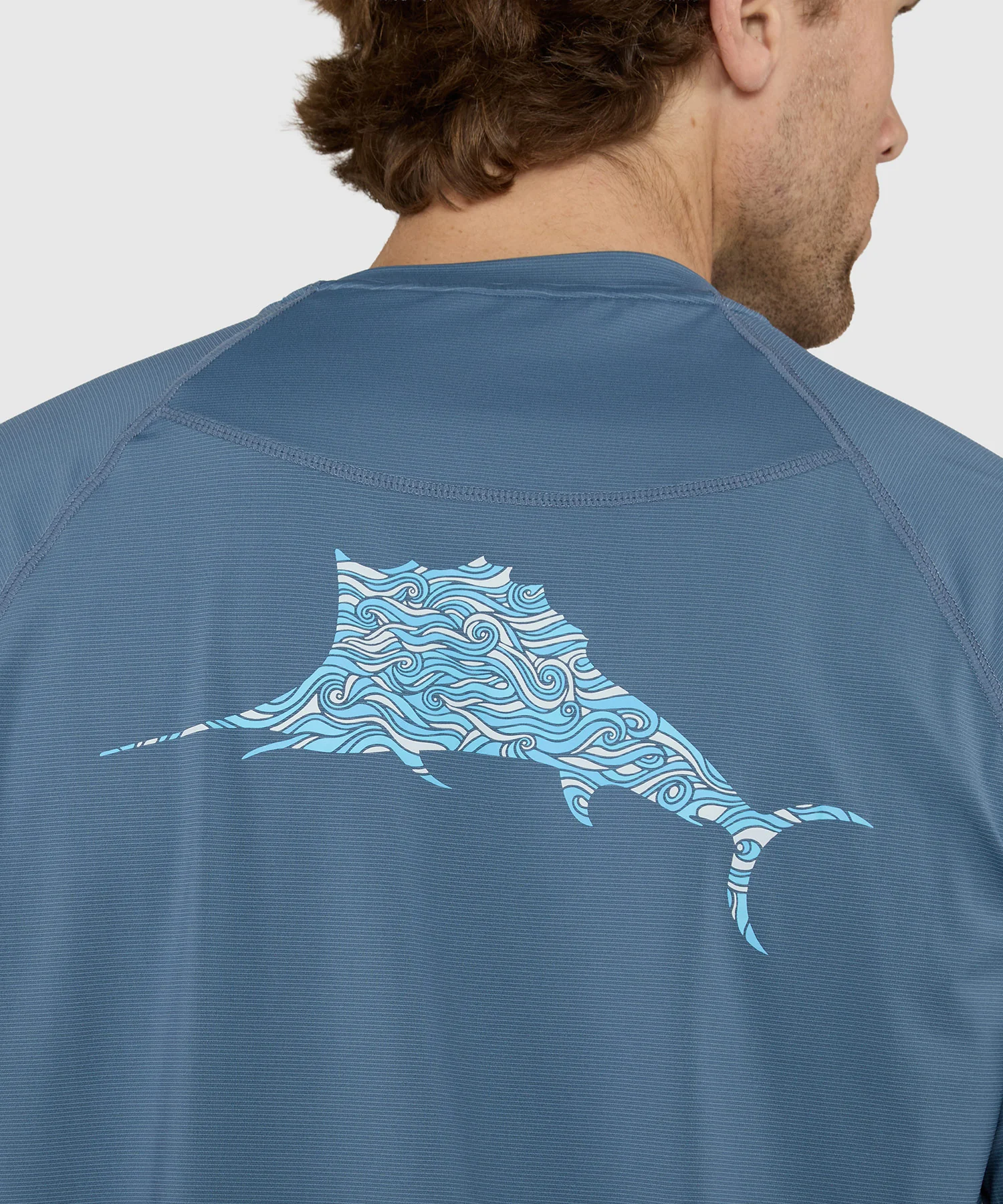 Tommy Bahama Chill Time Bay Short Sleeve Crew Neck Rash Guard T-Shirt - Image 8