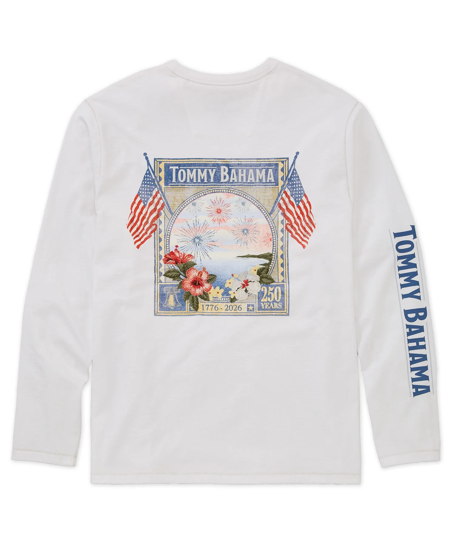 Tommy Bahama Long May It Wave Crew Neck T-Shirt