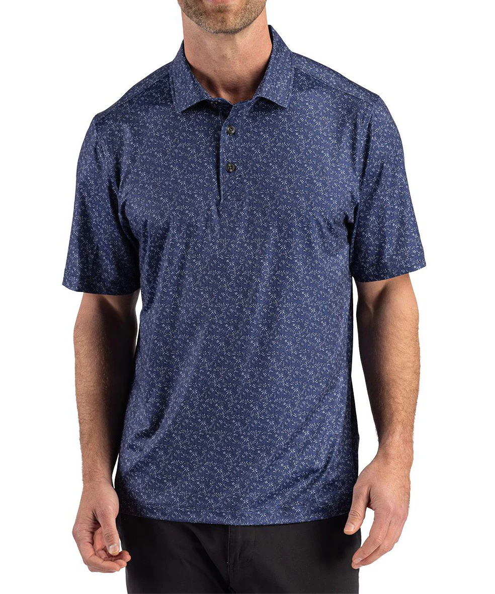 Cutter & Buck Short Sleeve Pike Recycled Fern Print Polo - Image 14
