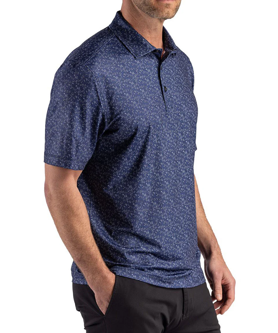 Cutter & Buck Short Sleeve Pike Recycled Fern Print Polo - Image 16