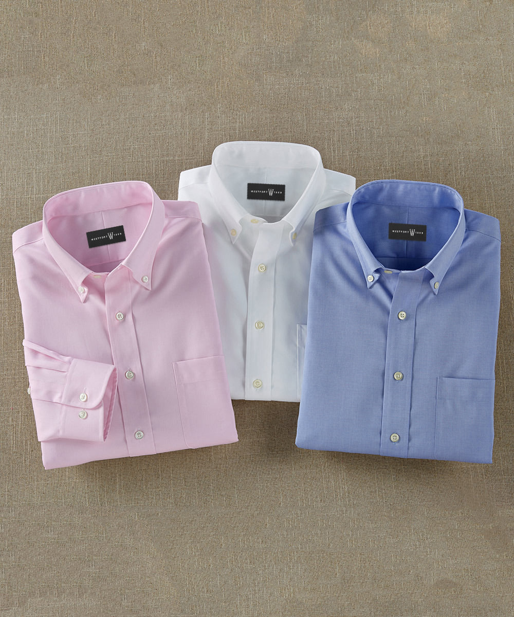 Westport 1989 Button-Down Pinpoint Dress Shirt - Image 3