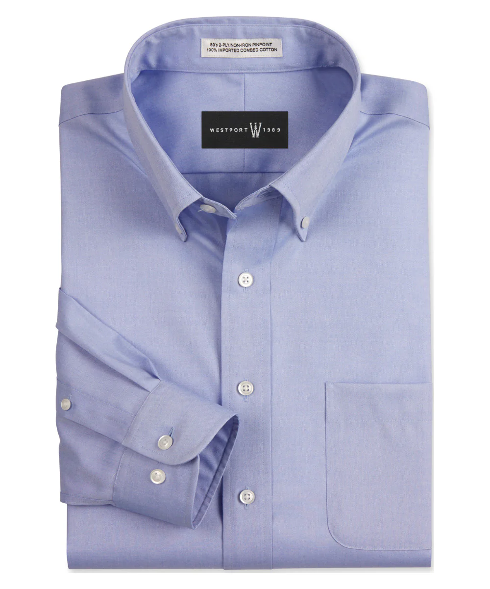 Westport 1989 Button-Down Pinpoint Dress Shirt - Image 4