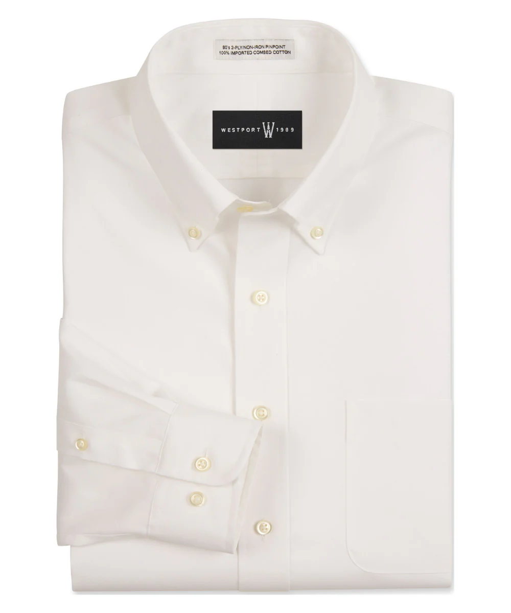 Westport 1989 Button-Down Pinpoint Dress Shirt - Image 6