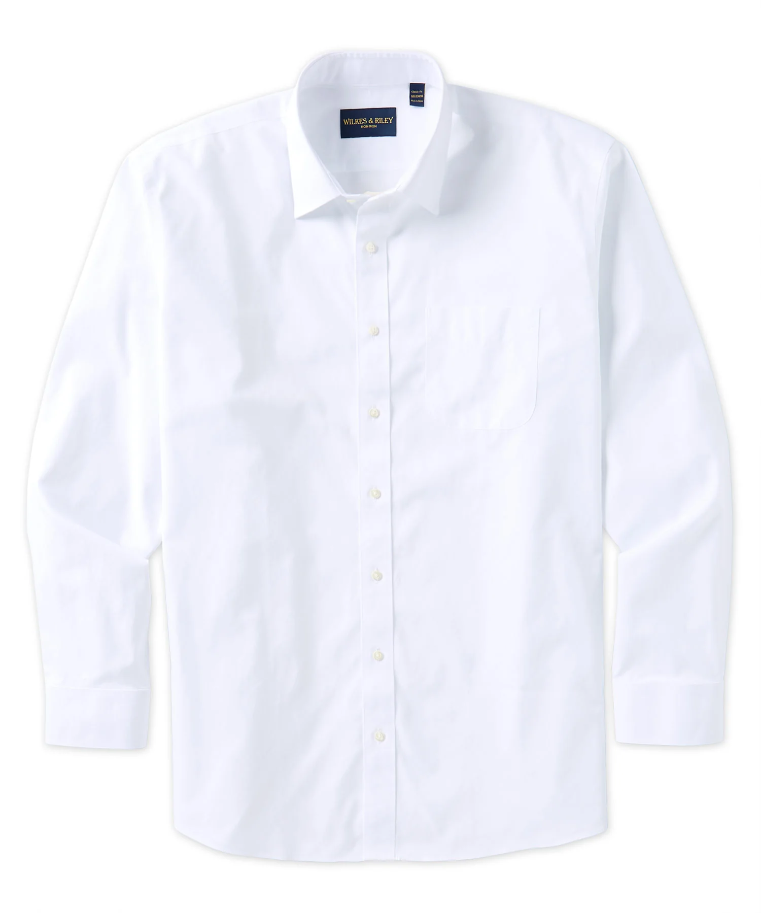 Wilkes & Riley Tailored Fit Spread Collar Dress Shirt - Image 6