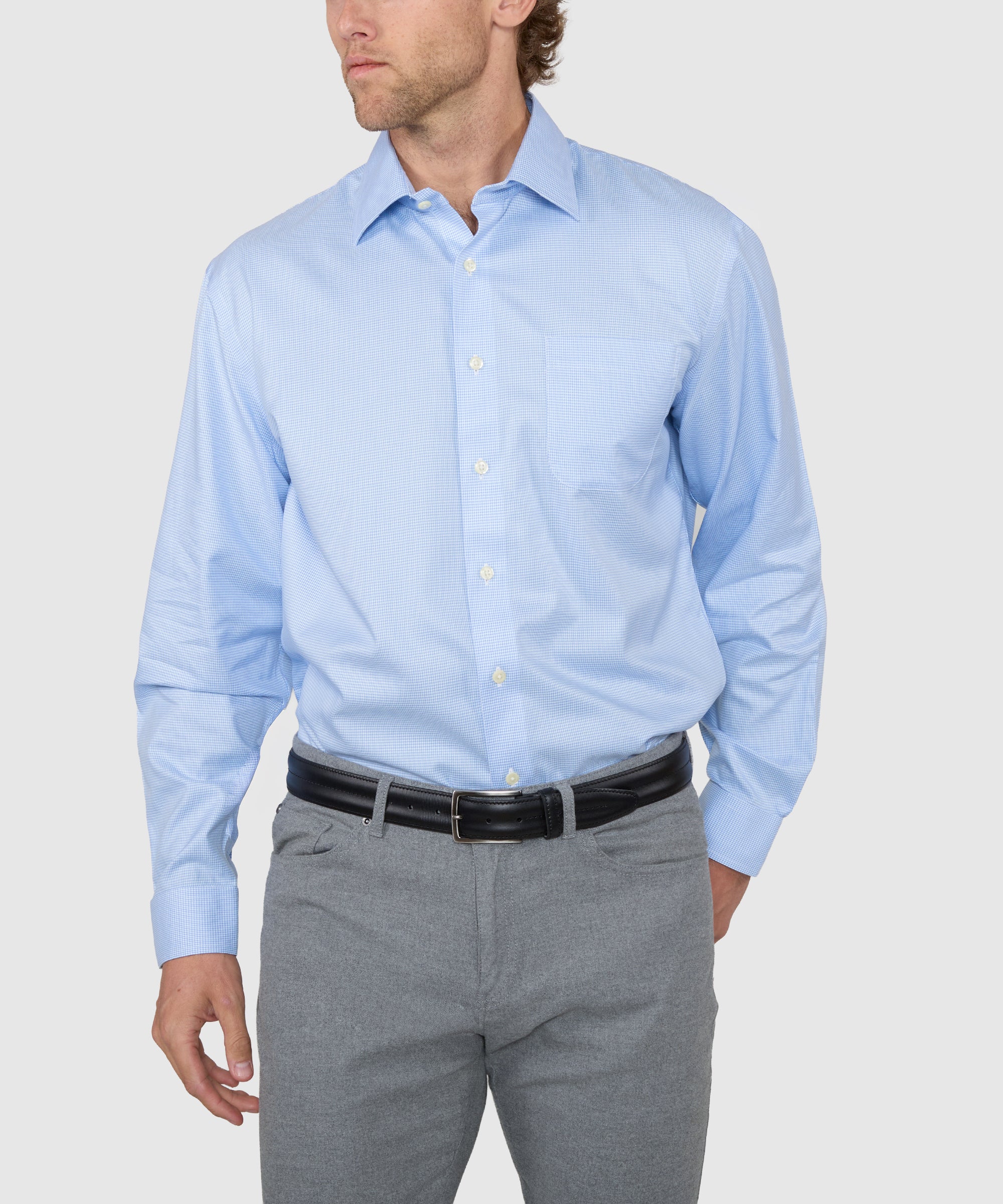 Wilkes & Riley Long Sleeve Houndstooth Twill Shirt - Image 4