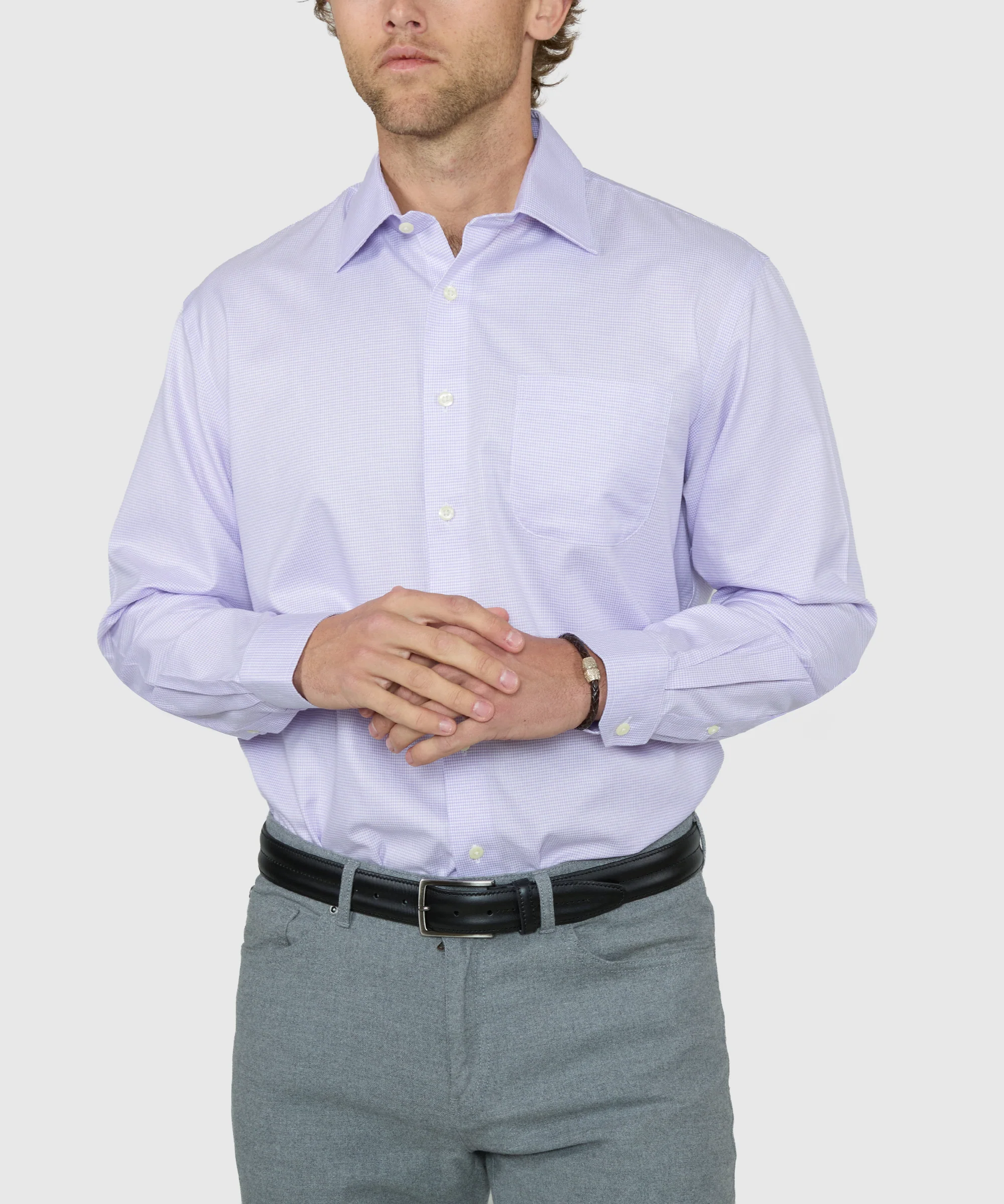 Wilkes & Riley Long Sleeve Houndstooth Twill Shirt - Image 9