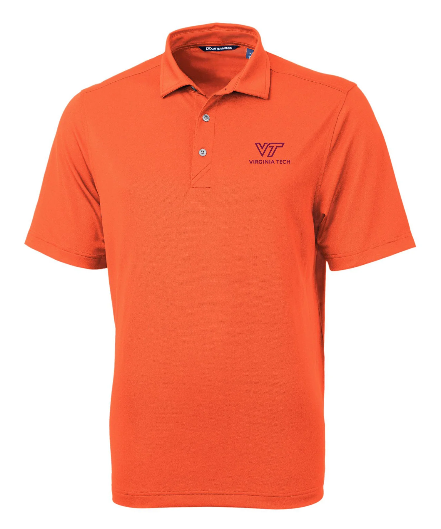 Cutter & Buck Virginia Tech Hokies Short Sleeve Polo Knit Shirt