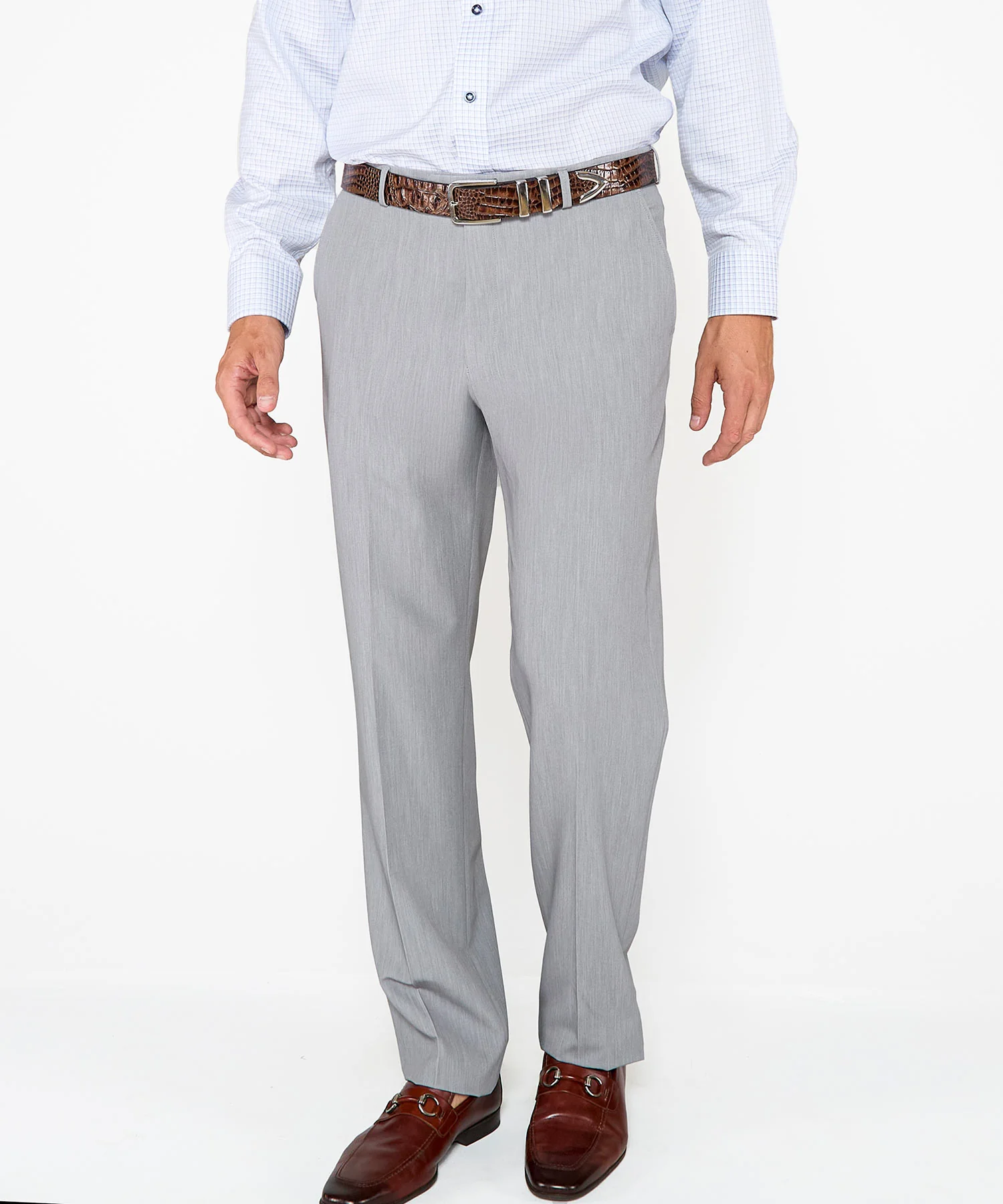 Westport Black Flat Front Performance Stretch Gabardine Pant - Image 2
