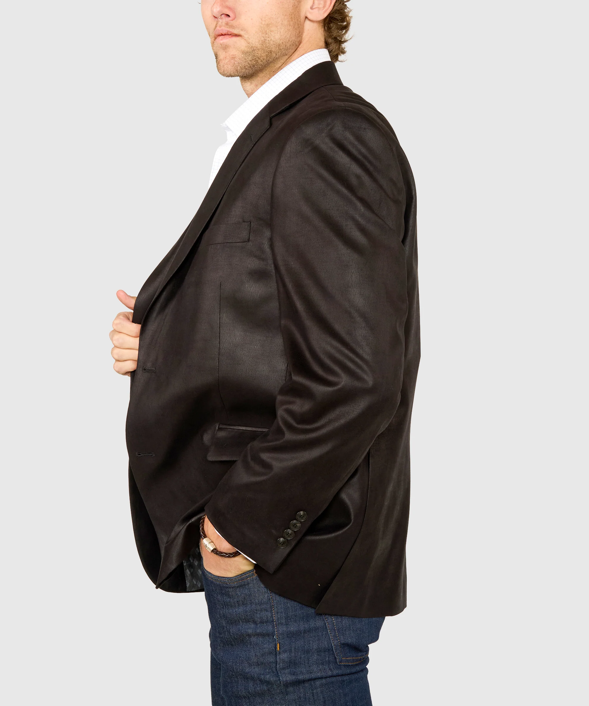 Westport Lifestyle Two-Button Side Vent Microfiber Sport Coat - Image 10