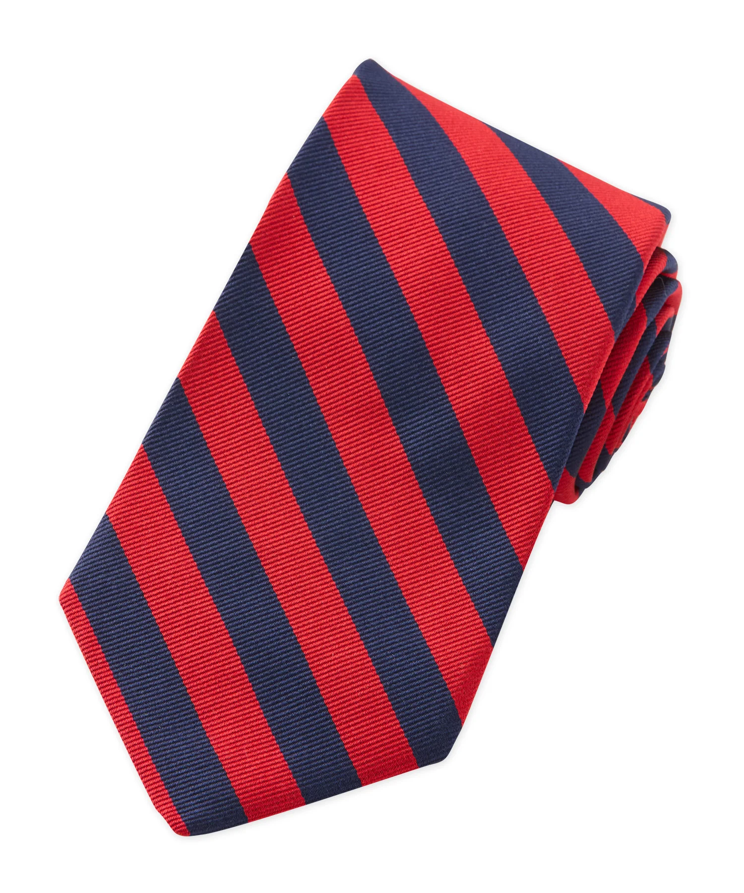 Westport Black Silk Repp Stripe Tie - Image 2